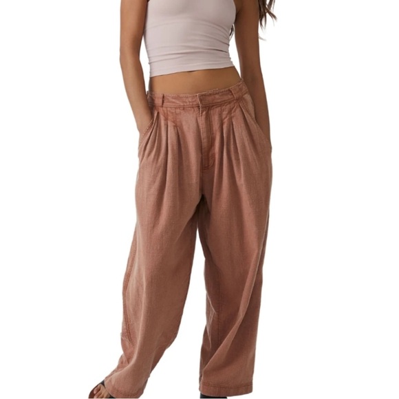 Free People Pants - Free People Lotta Love Pleated Wide Leg Trousers- SOLD OUT ONLINE